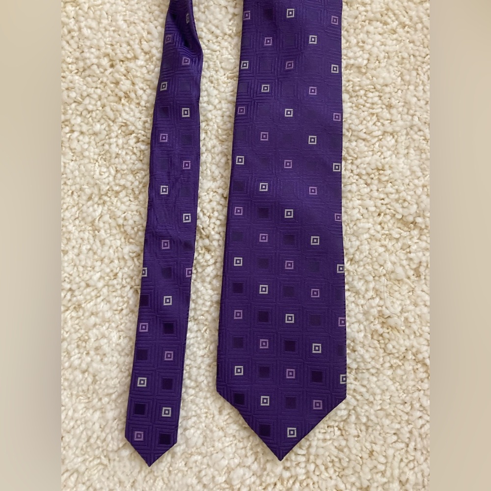 Michael Kors silk purple tie